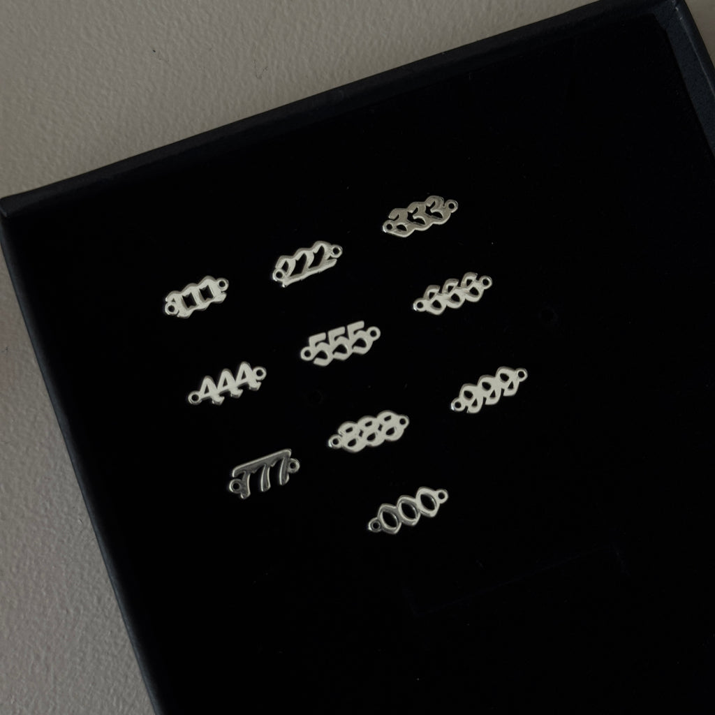 Sterling Silver Angel Number Chain Necklace