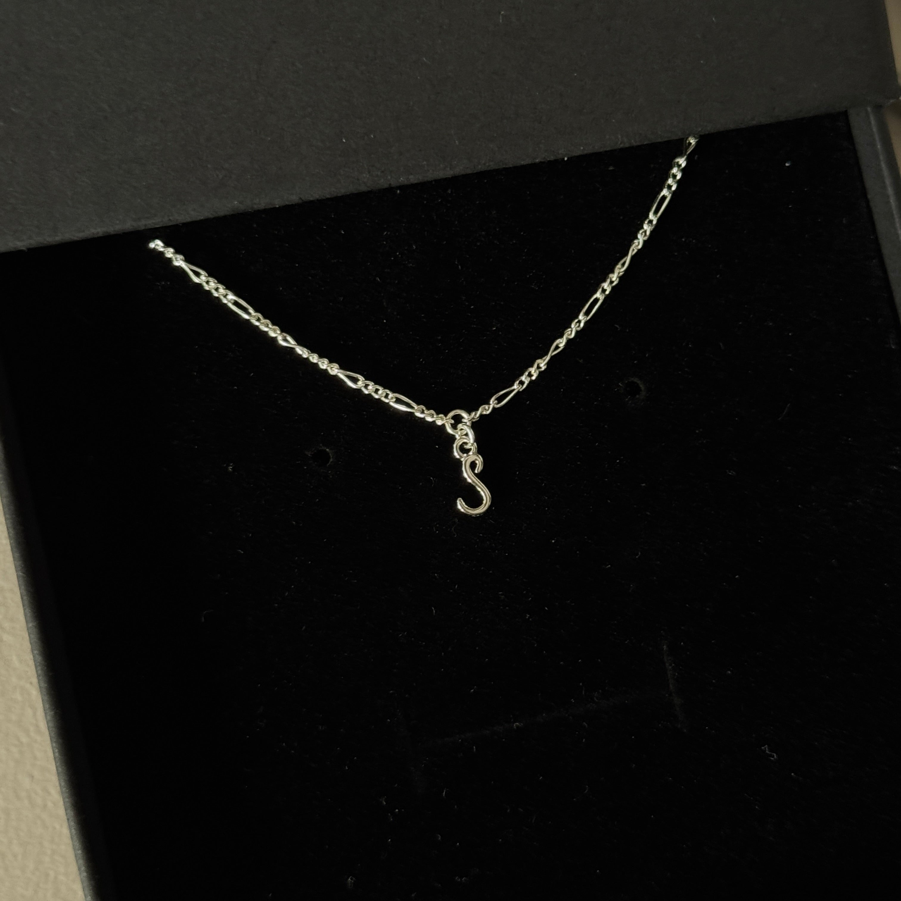 Sterling Silver Initial Charm Necklace