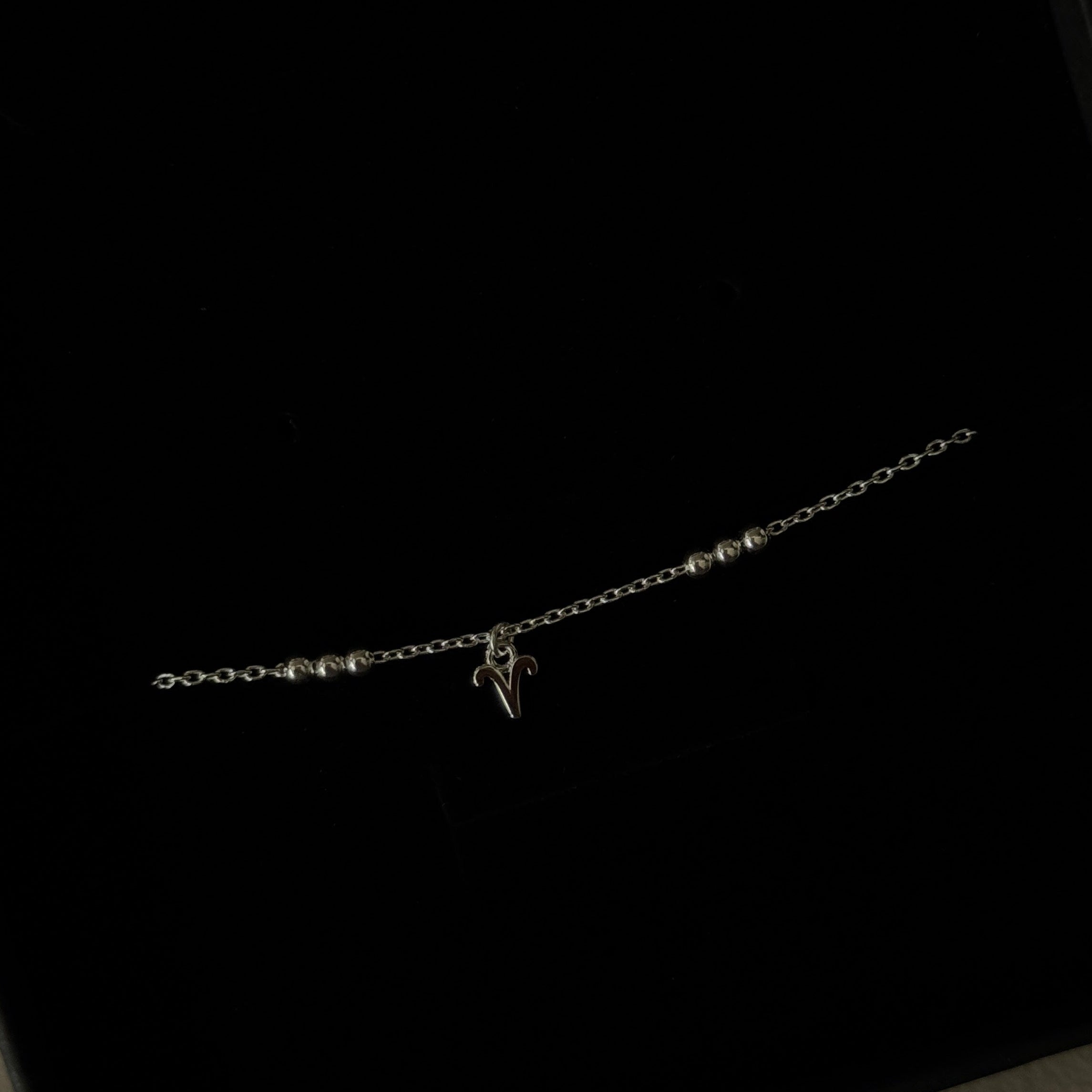 Sterling Silver Zodiac Charm Chain Bracelet