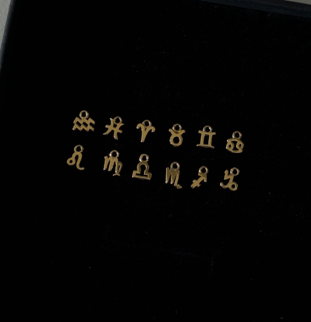 Sterling Silver Zodiac Charm Chain Anklet