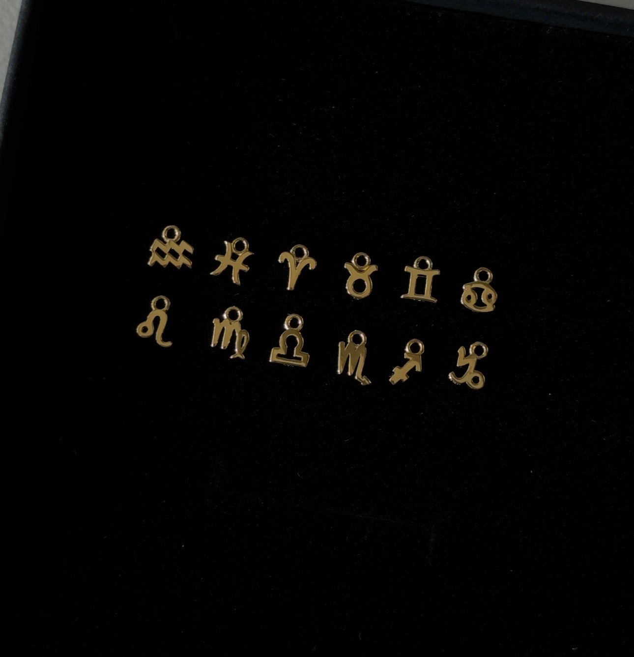 Gold Vermeil Zodiac Charm with Gold Filled Chain Anklet